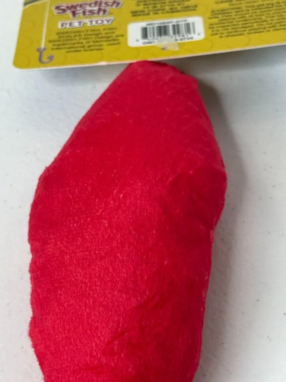 Swedish Fish Candy Plush Dog Toy Red Novelty Pet Toy Gift